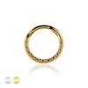 IMPLANT GRADE TITANIUM DIAMOND CUTTING LOOK HINGED SEGMENT RING 